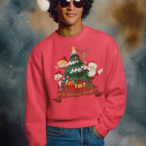 joy to the world christmas sweatshirt – family holiday pullover