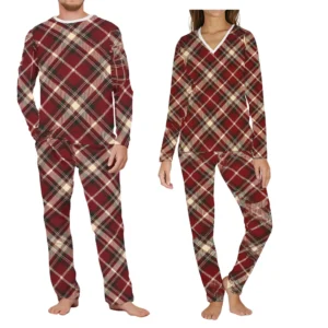 matching family christmas pajamas: red plaid holiday sleepwear