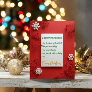 merry christmas card printable | holiday tree card | festive xmas wall art