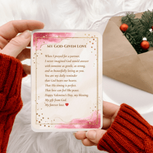 christian valentine’s day card | my god given love | romantic printable card